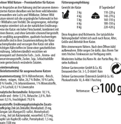 Dehner Wild Nature Nassfutter für Katzen Gebirgssee Adult, Lachs & Forelle, 16 x 100 g Discount