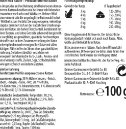 Dehner Wild Nature Nassfutter für Katzen Heidetal Adult, Kaninchen & Huhn, 16 x 100 g Sale