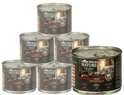 Dehner Wild Nature Nassfutter Katze > Nassfutter für Katzen Unterholz Senior, Wildschwein, /400 g