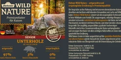 Dehner Wild Nature Nassfutter Katze - Nassfutter für Katzen Unterholz Senior, Wildschwein, /400 g