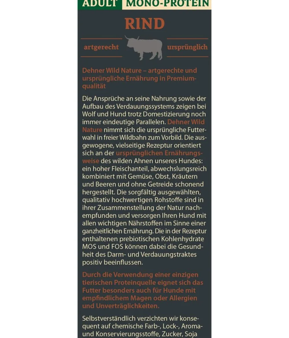 Dehner Wild Nature Trockenfutter Hund > Trockenfutter für Hunde Mono-Protein Adult