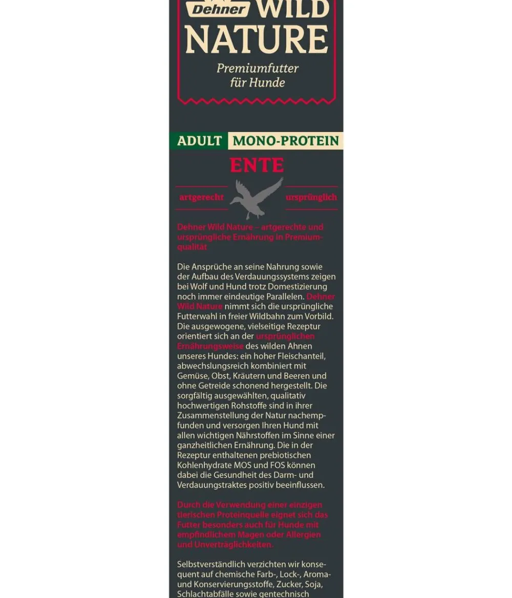 Dehner Wild Nature Trockenfutter Hund > Trockenfutter für Hunde Mono-Protein Kleine Krokette Adult, Ente