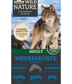 Dehner Wild Nature Trockenfutter Hund > Trockenfutter für Hunde Meeresküste Kleine Krokette Adult, Makrele