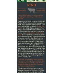 Dehner Wild Nature Trockenfutter für Hunde Mono-Protein Adult Hot