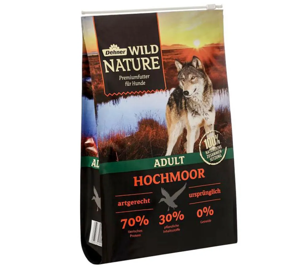 Dehner Wild Nature Trockenfutter für Hunde Hochmoor Adult Best