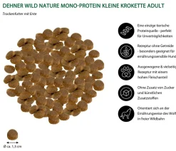 Dehner Wild Nature Trockenfutter Hund - Trockenfutter für Hunde Mono-Protein Adult