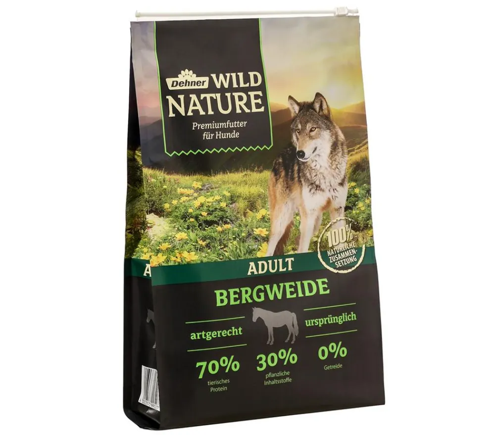 Dehner Wild Nature Trockenfutter für Hunde Bergweide Adult