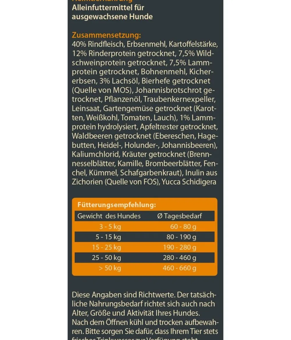 Dehner Wild Nature Trockenfutter Hund - Trockenfutter für Hunde Unterholz Adult
