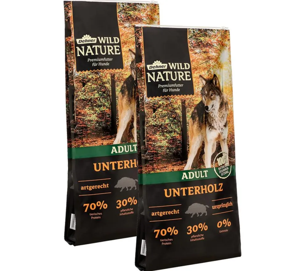 Dehner Wild Nature Trockenfutter Hund - Trockenfutter für Hunde Unterholz Adult