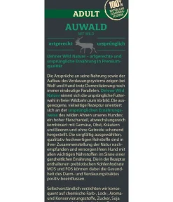 Dehner Wild Nature Trockenfutter für Hunde Auwald Kleine Krokette Adult, Wild