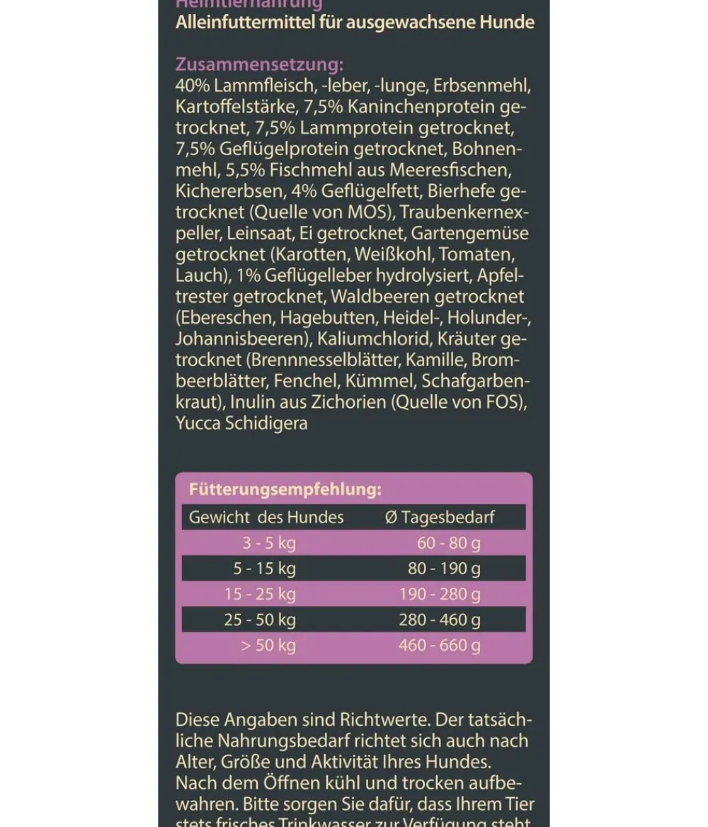 Dehner Wild Nature Trockenfutter für Hunde Heidetal Adult Clearance