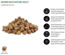 Dehner Wild Nature Trockenfutter für Katzen Gebirgssee Adult, Lachs Hot