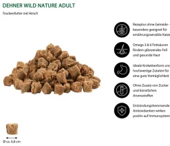 Dehner Wild Nature Trockenfutter für Katzen Auwald Adult, Hirsch New