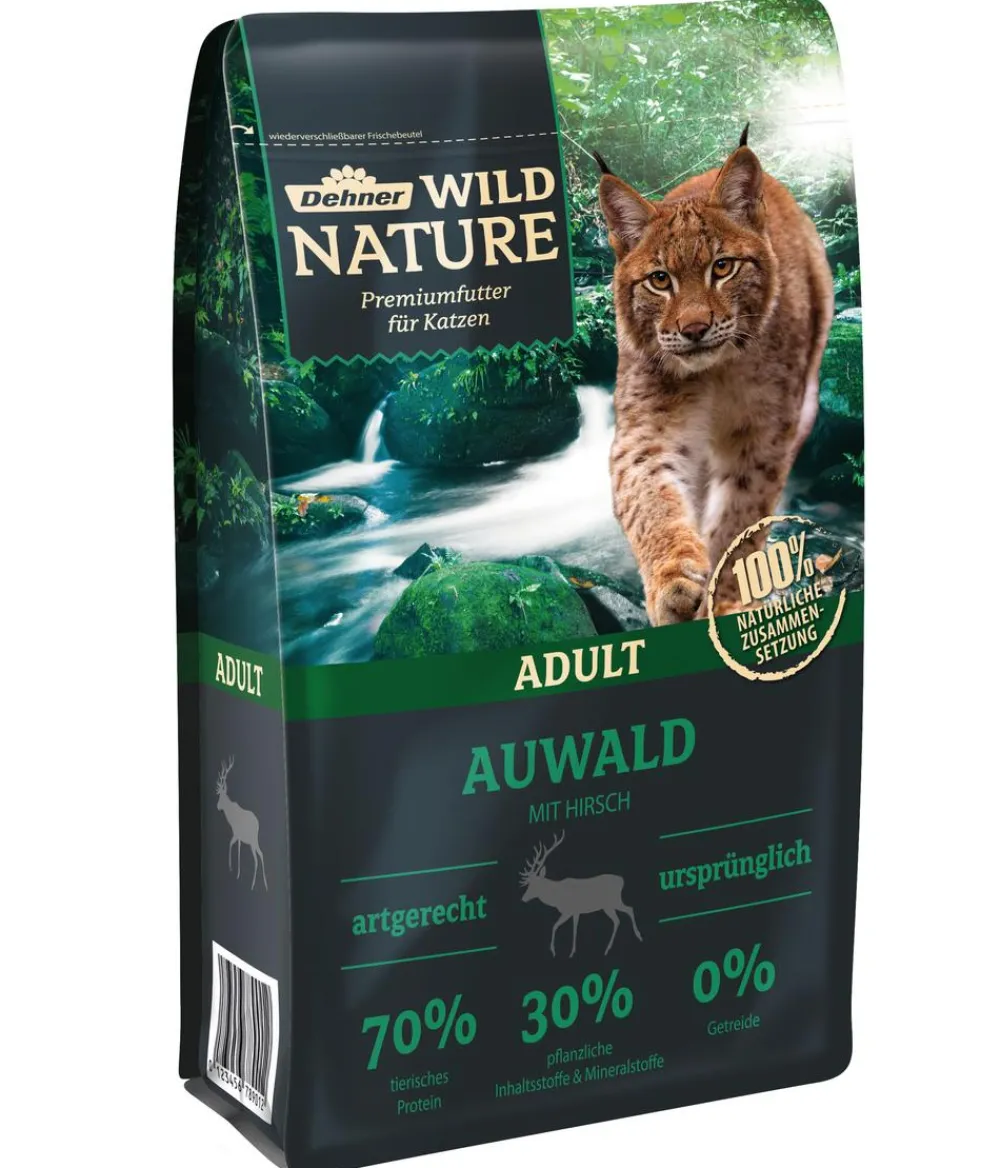 Dehner Wild Nature Trockenfutter für Katzen Auwald Adult, Hirsch New