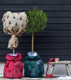 Dehner Pflanzenfolien & Ernteschutz|Mehr Blumentopfzubehör > Winterschutz Jute-Sack mit Relief
