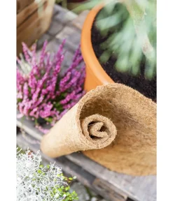 Dehner Pflanzenfolien & Ernteschutz|Mehr Blumentopfzubehör - Winterschutz Kokos-Matte, ca. B150/H50 cm Hellbraun