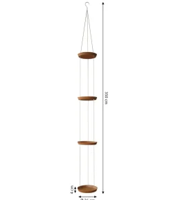 Dehner Blumentopf Untersetzer|Blumenampeln & -Schalen > Zement-Hängeuntersetzer mit Kordel, rund, ca. H350 cm