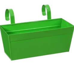 Dehner Pflanzkübel & Blumenkästen - Zink-Blumenkasten, ca. B40/H16/T17 cm Grün