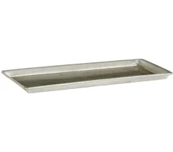Dehner Zink Blumenkasten-Untersetzer Silber New