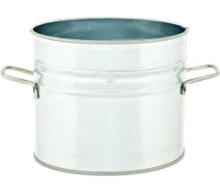 Dehner Zink-Topf, Ø 18 cm Silber Clearance