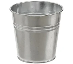 Dehner Zink-Topf, rund, Silber Outlet