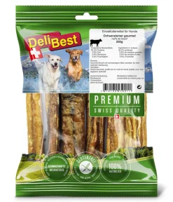 DeliBest Hundeleckerlies - Premium Hundesnack Ochsenziemer Gourmet
