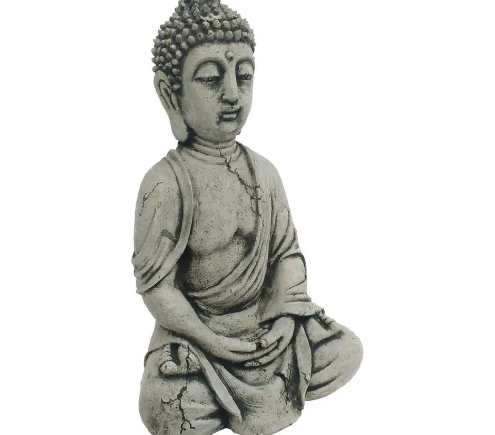 Denscho Gartenzwerge & Gartenfiguren - Beton-Buddha, 19 x 15 x 29 cm