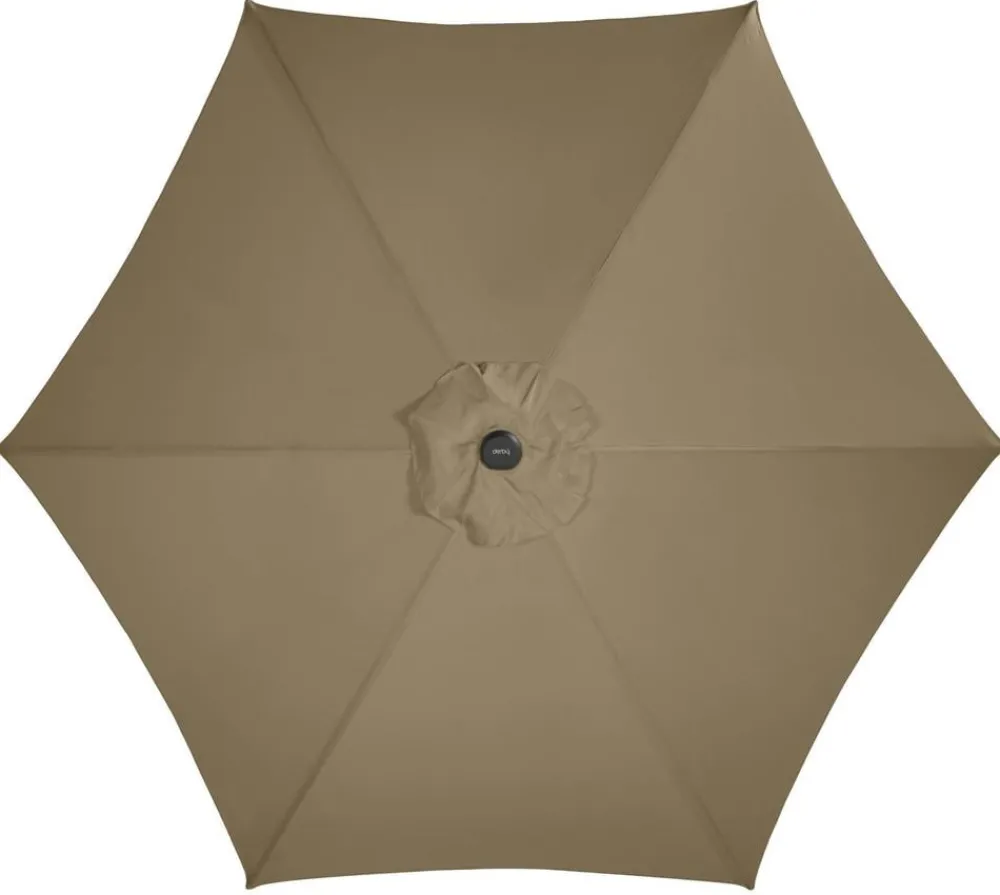 derby Kurbelschirm Basic Lift Neo, rund, ca. Ø300 cm Taupe Outlet