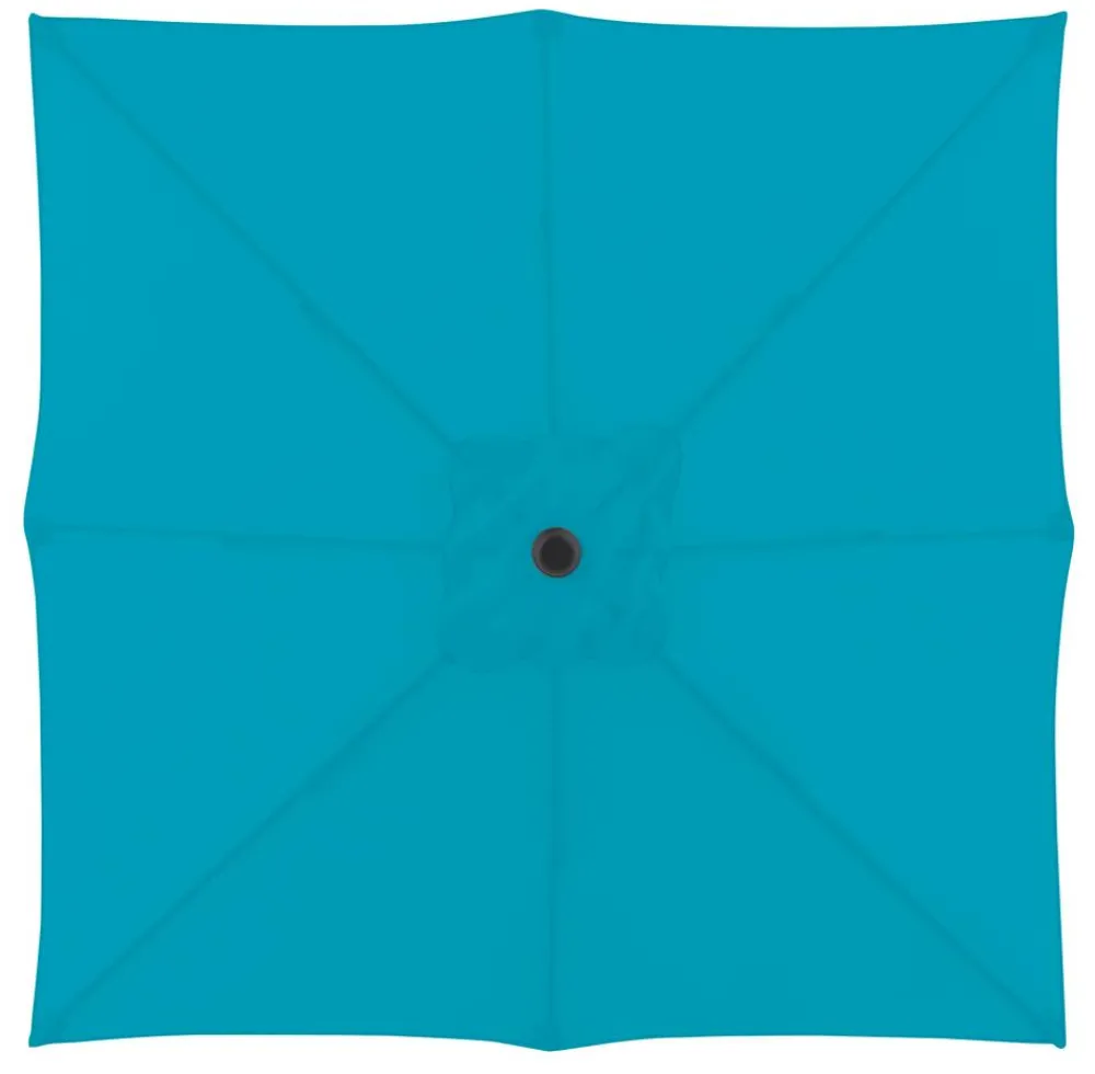 derby Sonnenschirm Push Up, quadratisch, ca. B210/T210 cm Türkis Sale