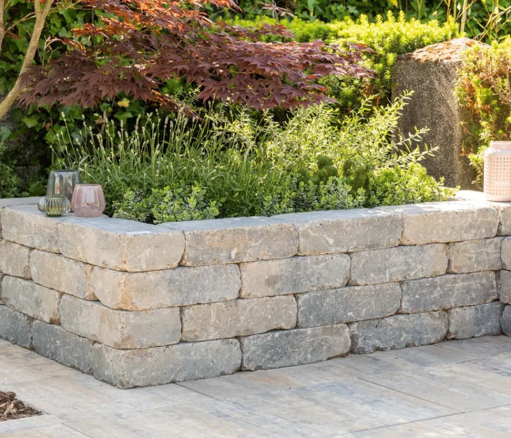DIEPHAUS Steine & Terrassenplatten - Mauerstein Antik Medio, ca. B30/H10/T20 cm Braun