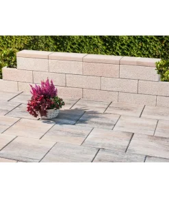 DIEPHAUS Steine & Terrassenplatten - Mauerstein LISCO ECO, 45 x 22,5 x 16,5 cm Beige