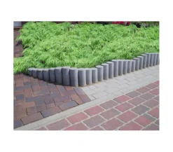 DIEPHAUS Mähkanten & Beetkanten|Steine & Terrassenplatten - Mini-Palisade Grau
