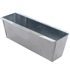Dio Pflanzkübel & Blumenkästen|Blumentöpfe & Übertöpfe - Metall-Pflanzkasten verzinkt für Palettenholz-Möbel, rechteckig, , ca. B35,5/H12/T12,5 cm Silber