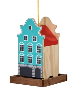 dobar® green label Vogelfutterhaus Aasee, blau, ca. B19/H30/T19 cm Sale