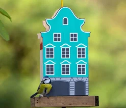 dobar® green label Vogelfutterhaus Aasee, blau, ca. B19/H30/T19 cm Sale