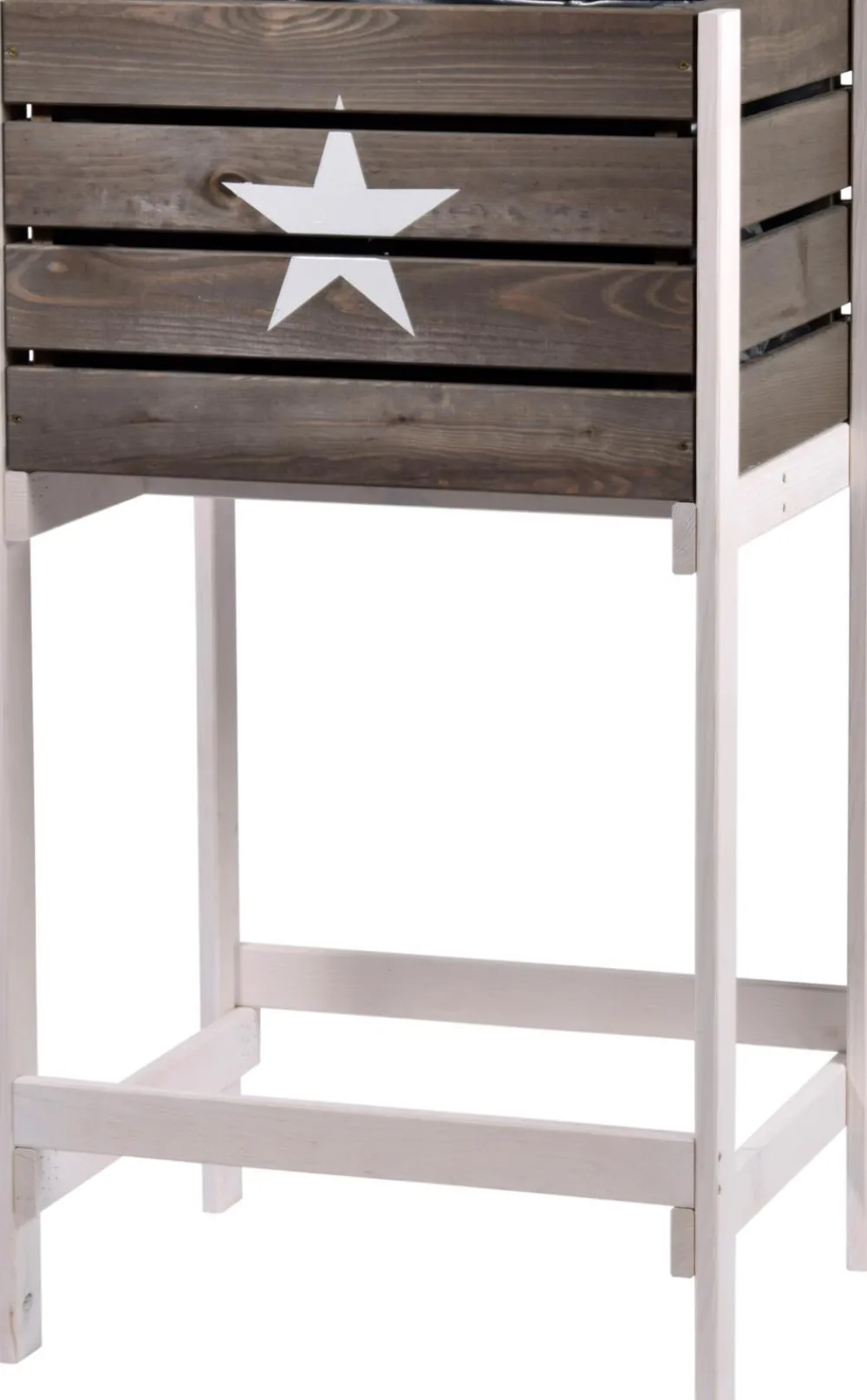 dobar® Dobar Holz-Hochbeet Obstkiste, ca. B49/H90/T42 cm Dunkelgrau Discount