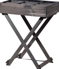dobar® dobar Holz-Kräutertisch klappbar, ca. B58/H75/T38 cm Dunkelgrau Online