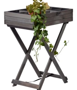 dobar® dobar Holz-Kräutertisch klappbar, ca. B58/H75/T38 cm Dunkelgrau Online