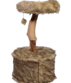 dobar® petlife Kratzbäume & Kratzmöbel - Design-Katzenmöbel Ruby, ca. B45/H88/T45 cm Braun
