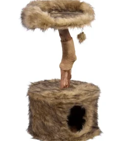 dobar® petlife Kratzbäume & Kratzmöbel - Design-Katzenmöbel Ruby, ca. B45/H88/T45 cm Braun