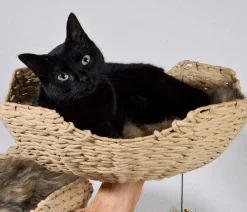 dobar® petlife Design-Katzenmöbel Tony, ca. B60/H111/T45 cm Braun