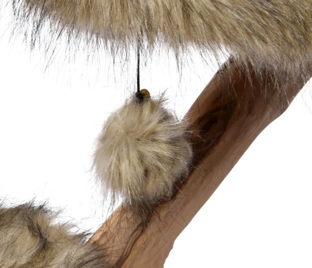 dobar® petlife Kratzbäume & Kratzmöbel - Design-Kratzbaum Jimmy, , ca. B50/H78/T50 cm Braun