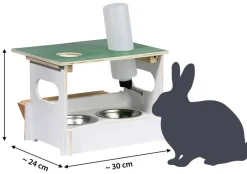 dobar® petlife Mehr Kleintierbedarf > Futterbar-Set Hopsi, ca. B31/H21,5/T25 cm
