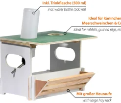 dobar® petlife Mehr Kleintierbedarf > Futterbar-Set Hopsi, ca. B31/H21,5/T25 cm