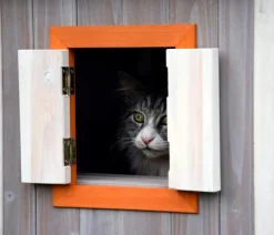 dobar® petlife Katzenhaus Fany Cat, ca. B58/H109/T55 cm New