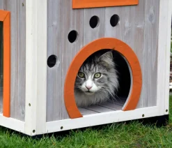 dobar® petlife Katzenhaus Fany Cat, ca. B58/H109/T55 cm New