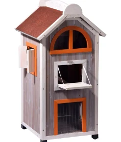 dobar® petlife Katzenhaus Fany Cat, ca. B58/H109/T55 cm New
