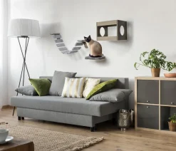 dobar® petlife Mehr Schlaf- & Kratzmöbel > Katzenmöbelset, inkl. Leiter, Höhle und Liegefläche, 3-teilig