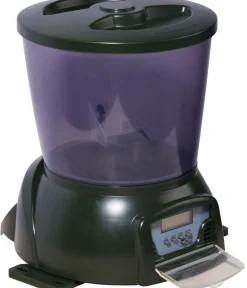 dobar® petlife Mehr Pflege & Technik - Teichfischfutterautomat, ca. B22,5/H26,5/T22 cm Dunkelgrün