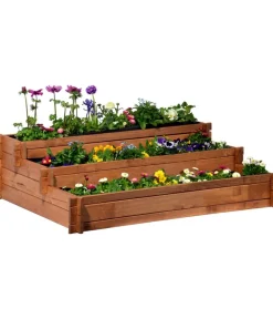 dobar® dobar Pflanzkasten-Hochbeet Peru, ca. B110/H36/T88 cm Braun Hot